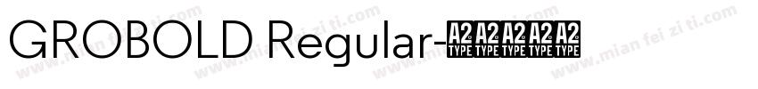 GROBOLD Regular字体转换